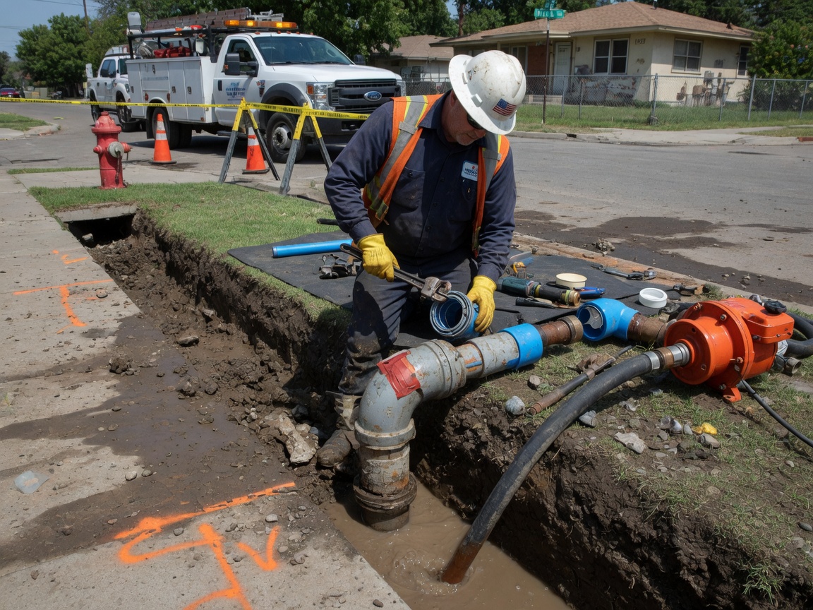 Burst Pipe Repair in Anderson Village